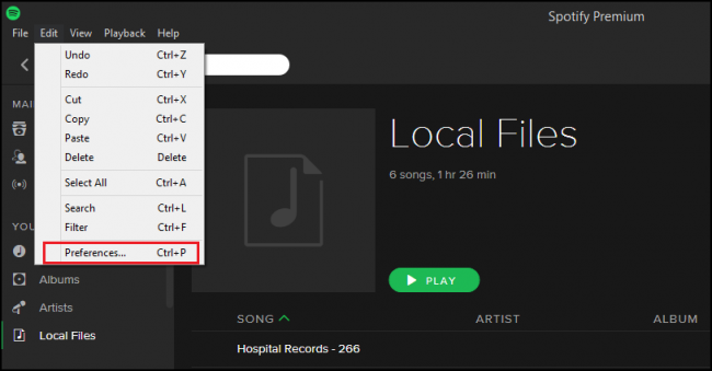 Spotify App Adding Local Files